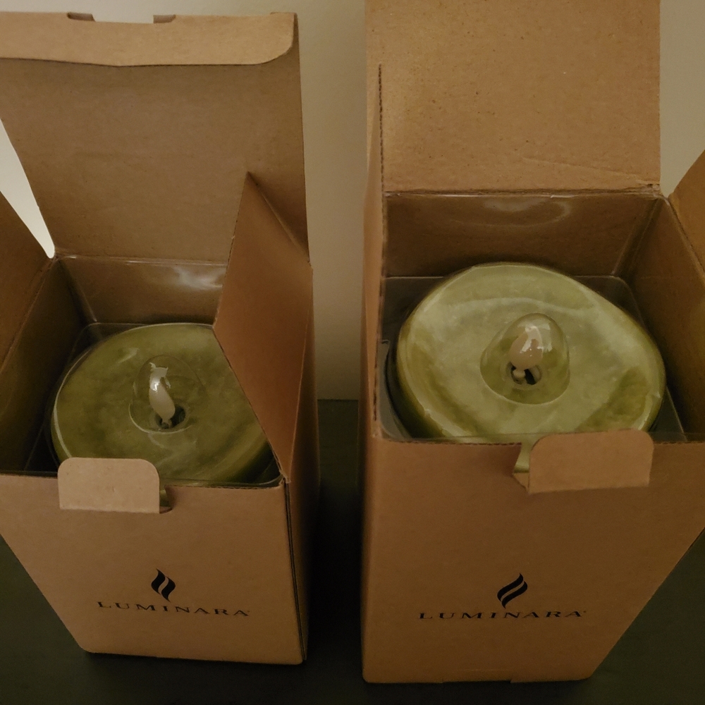 Luminara Set of 2 Pillars Flameless Candles
